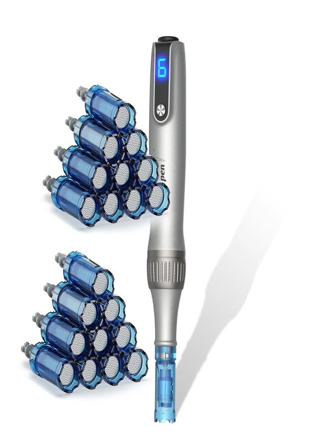 CLETINA Microneedle Roller Pen for Home Use - Microneeding Derma Roller Pen for Women Men - Micro Needle Roller Pen for Skin Tools-0.24MM - Image 1